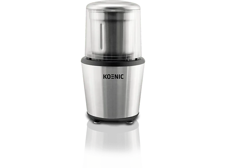 Molinillo de café - KOENIC KCH 2021, 200 W, 120g capacidad, Acero inoxidable
