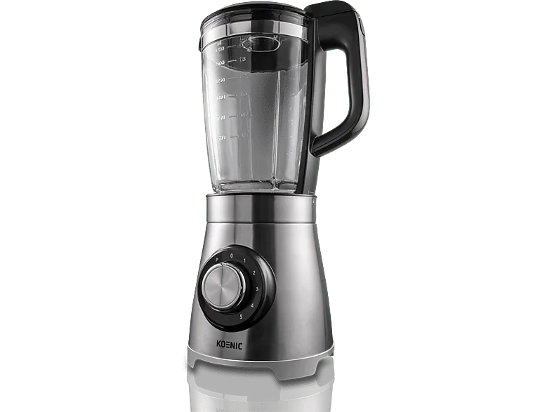 Batidora de vaso - KOENIC KBL 10521 M Standmixer, 600 W, 1.7 l, Función Pulse, Inox