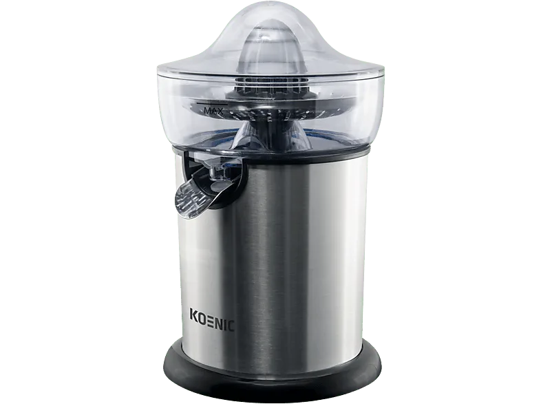 Exprimidor - KOENIC KCP 13021 M, 0.5 l, 100 W, 2 velocidades, Transparente, Sistema antigoteo, Inox