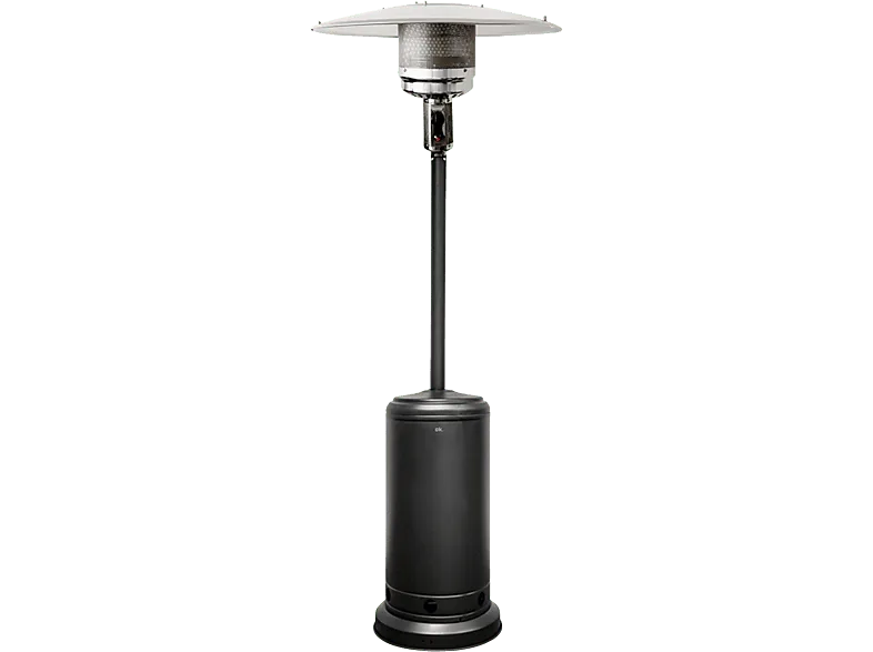 Estufa de gas - ok. OPH 148121 ES, De exterior, 1400 W, Gas: propano, butano o mixto, Control mecánico, Negro
