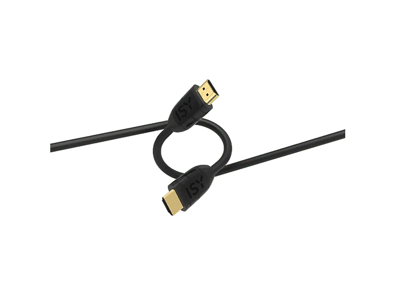 Cable HDMI - ISY IHD-9015, Compatible con 8K, High Speed, 2 m, Negro