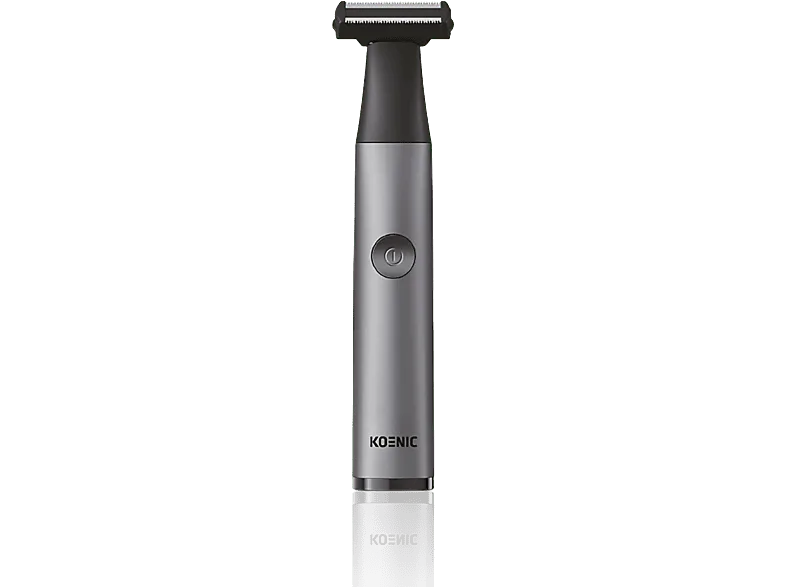 Afeitadora corporal - KOENIC KTB 96323 WD, 3 niveles corte, Autonomía 1 h, 1.5 a 5 mm anchura de Uso en seco y húmedo, Gris