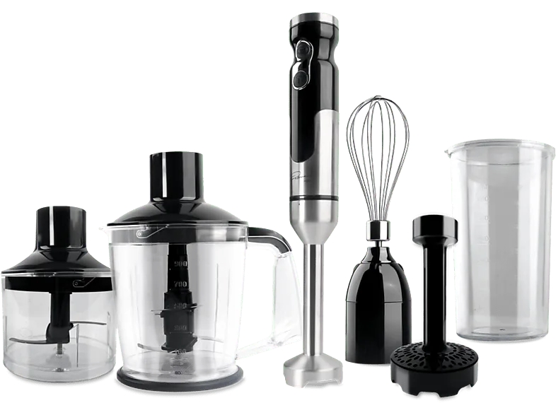 Batidora de mano - KOENIC KHB-TR 102424 M, 1000 W, 2 Velocidades, 15800 rpm, Negro