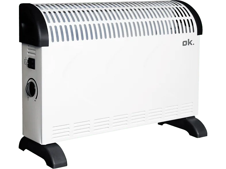 Convector - ok. OCV 20324 ES, 1200 W, 3 niveles calor, Protección sobrecalentamiento, Blanco