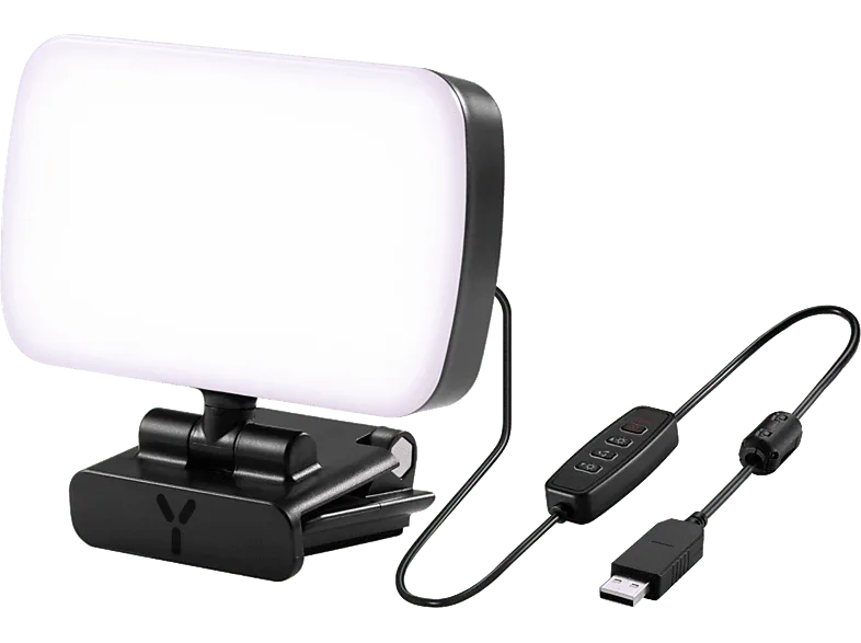 Lámpara - ISY IVL-1000, 7W, USB-A, Brillo Ajustable, Negro