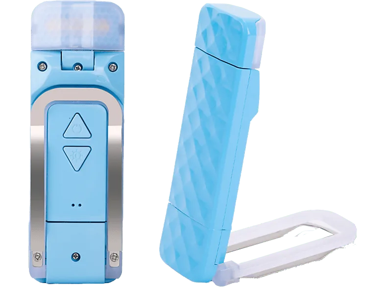 Luz de lectura - ISY IBL-1000-BL, 60h batería, 3 temperaturas, 5 niveles brillo, Azul