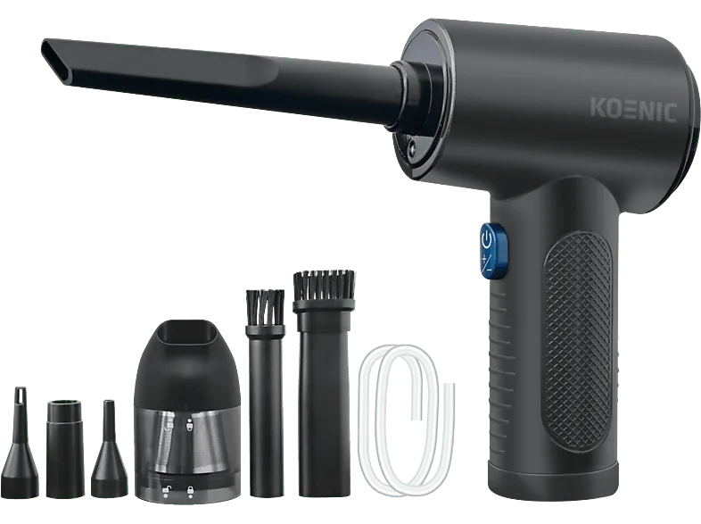 Aspirador de mano - KOENIC KVBR 11124, 68 W, 30 min Autonomía, Negro