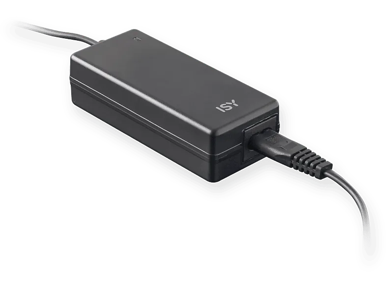 Cargador para portátil - ISY IAC-1103-1, Universal, 65W, Negro