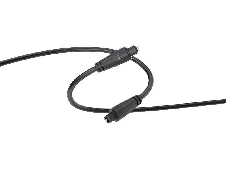 Cable audio - Isy IAU-1004, 1.5 m, Toslink a Toslink, Negro