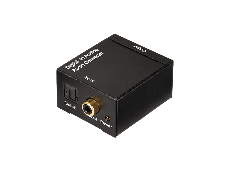 Cable audio - ISY IAU-1005, Conversor, Toslink/Coaxial Audio in a Coaxial out, Plug & Play, Negro