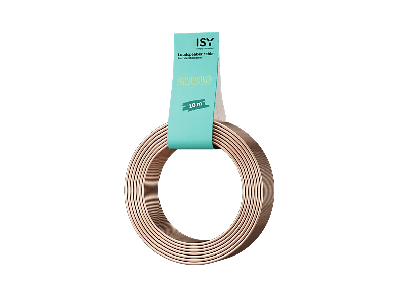Cable audio - ISY IAU-1006, 10 m, Transparente