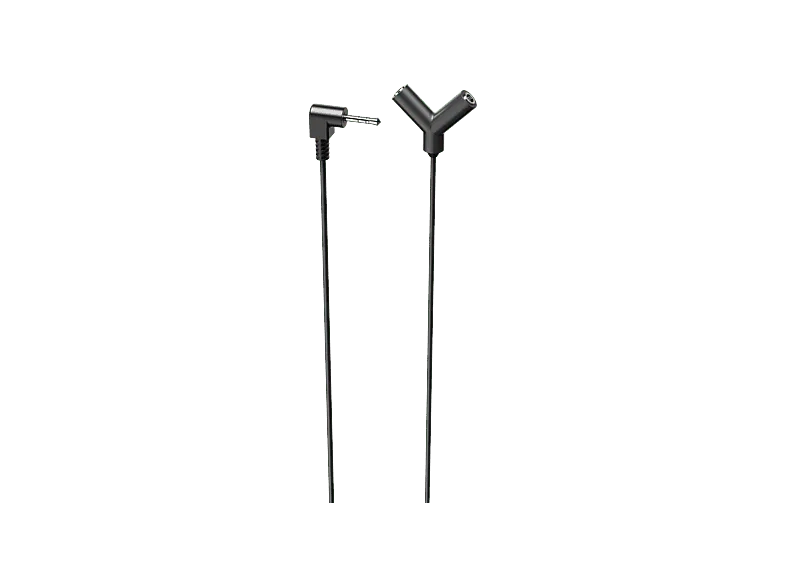 Cable audio - ISY IAU-1010, 3.5 mm jack out, 12 cm de Longitud, Negro