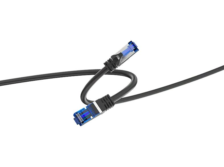 Cable de red - ISY IPC-1021, Cat-6A, 5m, RJ-45 a RJ-45, 10 Gbps, Blanco