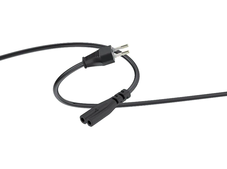 Cable de alimentación - Isy ICP-5003, 1.5 m, 2-pin, CEE 7/16 (Europlug), Negro