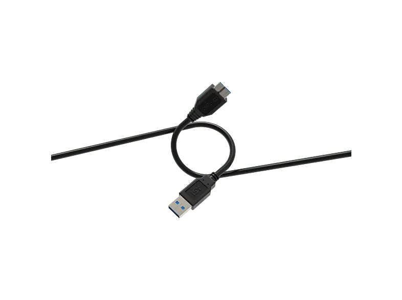 Cable USB a Micro-USB - ISY IUC-1012, USB-A microUSB 3.0, 0.75 m, Negro