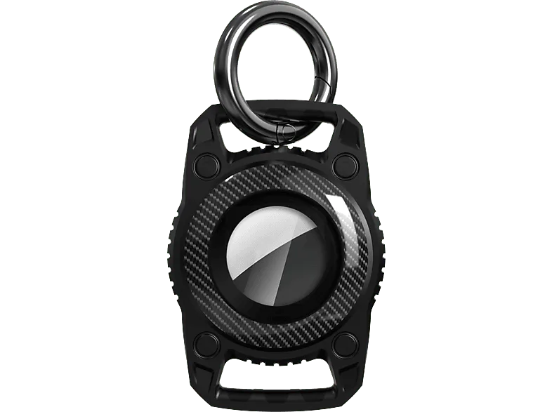 Funda AirTag - ISY IAT-5100-BK, Llavero, Para Apple AirTag, animales, Impermeable, Silicona, Metal, Negro