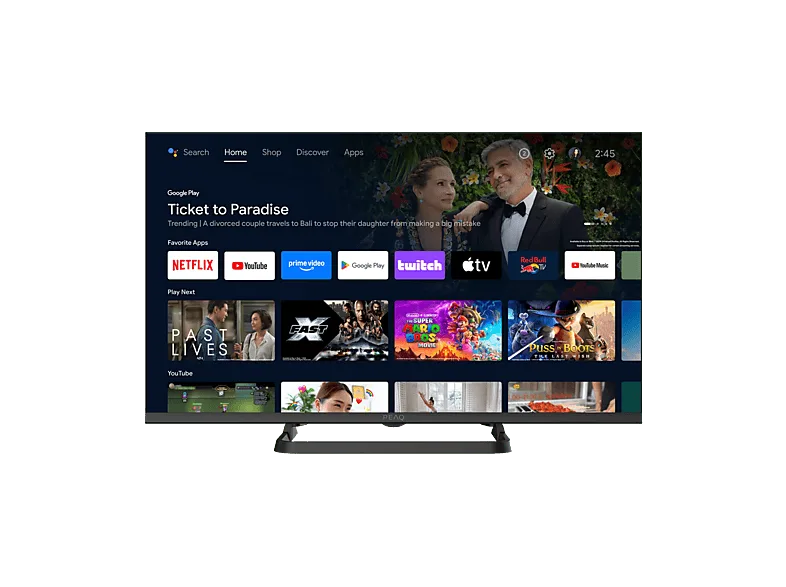 TV DLED 32" - PEAQ PTV 32AF 5025C HM, Full-HD, MSD9216, Smart TV, Android Modo Hotel Negro