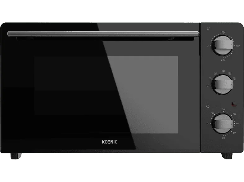Mini horno - KOENIC KMO 38225, 2000 W, 38l, Temporizador, Negro