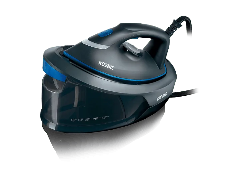 Centro de planchado - KOENIC KST 81525, 2200 W, 420g/min, 8 bar, Cerámica, Antracita y azul