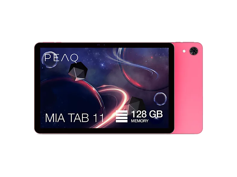 Tablet - PEAQ MIA TAB 11, 11" HD, 4GB RAM, 128 GB, Android 15, WiFi 5, IPS Incell, Allwinner A523, 6.000mAh, Rojo