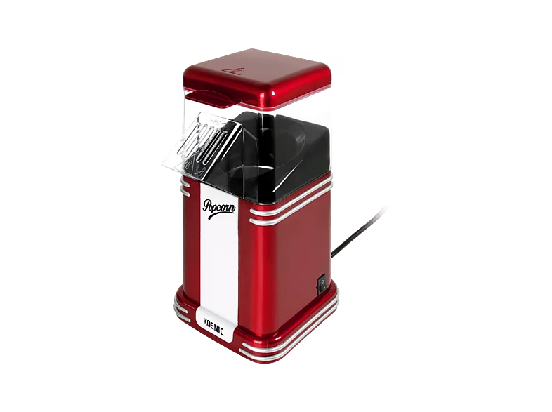 Palomitero - KOENIC KPM 1226, 1200 W, Control de Temperatura Automático, Seguridad y protección contra Sobrecalentamiento, Rojo