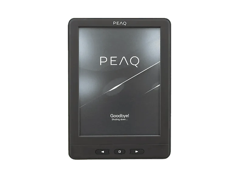 eBook - PEAQ Paperlight, 6", 4GB, 1024x758 pixels, 16 Niveles de Gris, Incluye Funda Protectora, Pantalla Retroiluminada, Negro