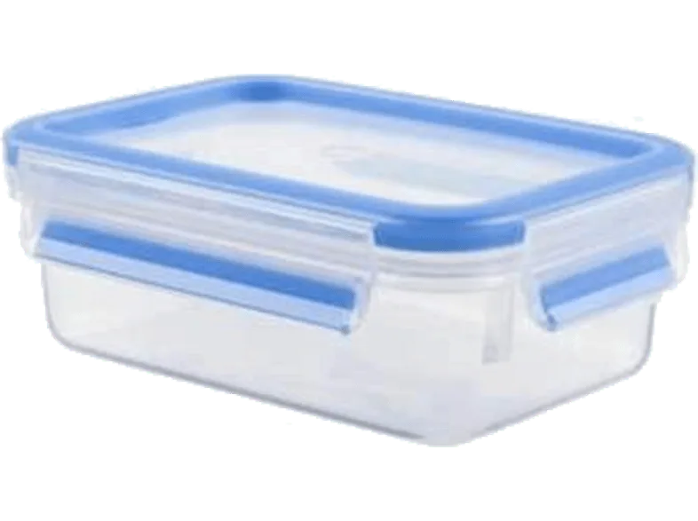 Tupper - Tefal K3021812, Rectangular, 0.8L, Azul, Transparente