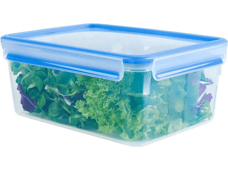 Tupper - Tefal Clip&Close K3022012, Rectangular, 3.7 L, Plástico