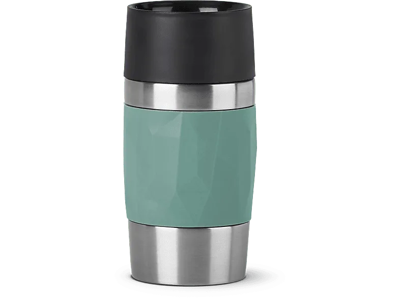 Taza térmica - Tefal N2160310, 0.3 l, Funda de silicona, Acero inoxidable, Verde