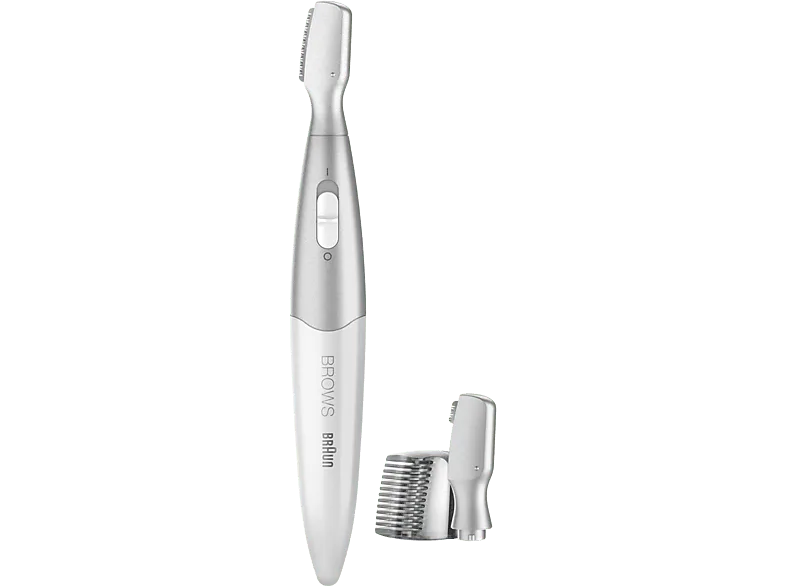 Rasuradora - Braun FG1106, Recortadora para cejas, Autonomía 120 min, Blanco/Gris