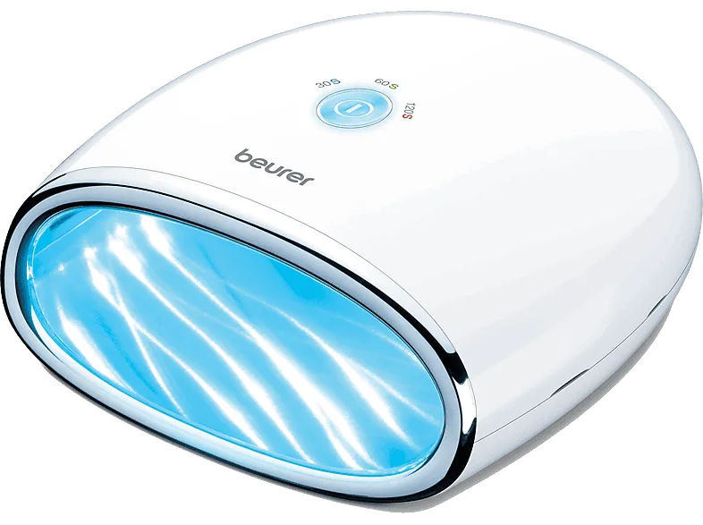 Secador de uñas - Beurer MP 48, LED, 18 Temporizador, Diseño compacto, Blanco
