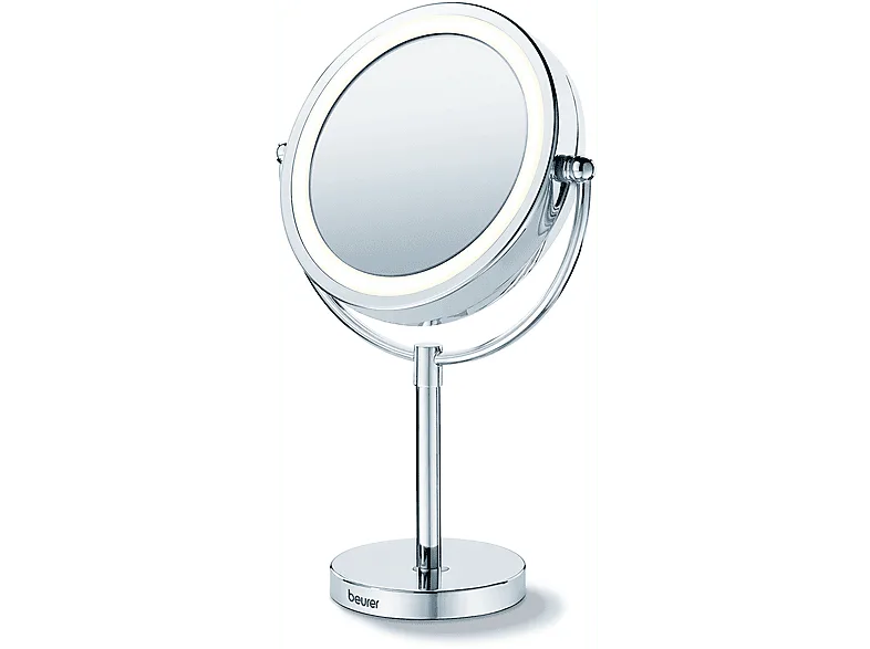 Espejo lumínico - Beurer BS-69, 5 niveles de aumento, Iluminación LED brillante, Funciona conectado a la red