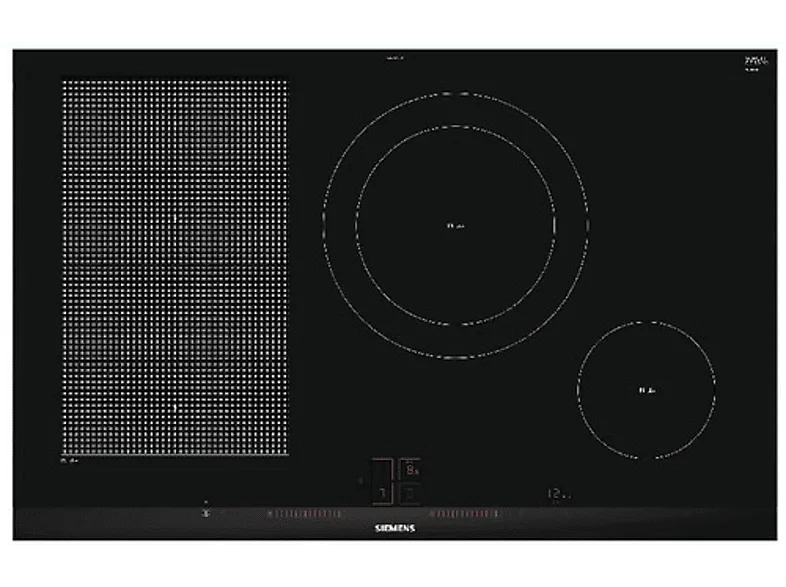 Placa inducción - Siemens EX875LEC1E, 4 zonas, 28 cm, Negro (imagen 1 de 3)