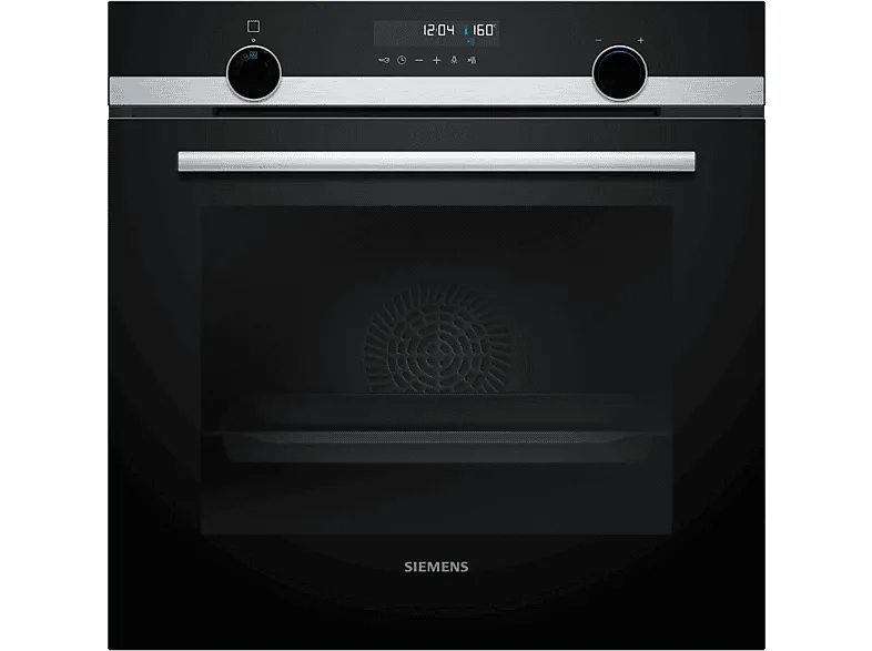 Horno - Siemens HB578GES3, Serie IQ500, Multifunción, Pirolítico e hidrolítico, 71 l, Humid Clean, PerfectCooking 3D, 60 cm, Negro