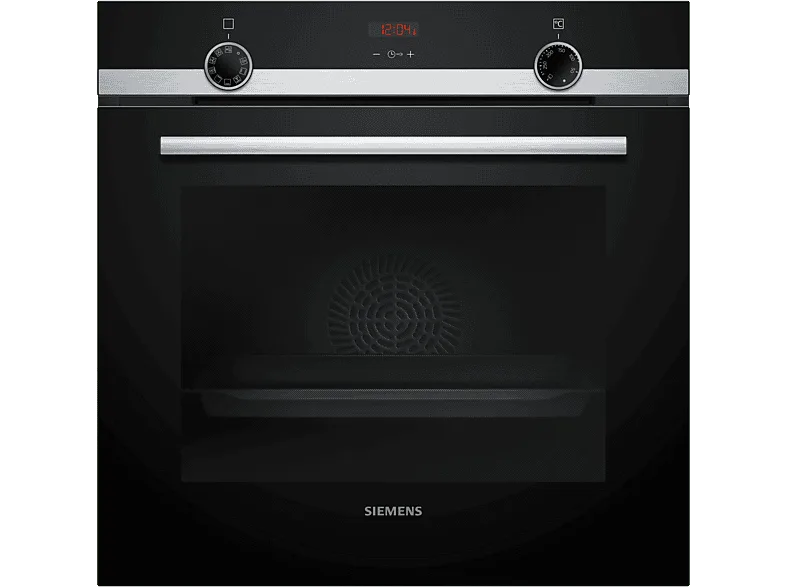 Horno - Siemens HB514AER4, Multifunción, Hidrolítica, 71 l, 60 cm, Cristal negro