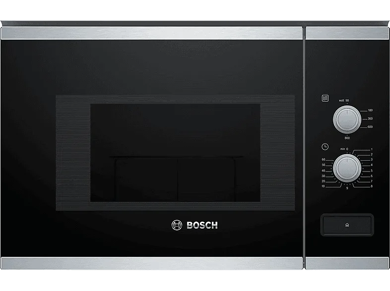 Microondas - BOSCH, BFL520MS0, 20 Litros, 5 Niveles, 800 W, Integrable, Negro