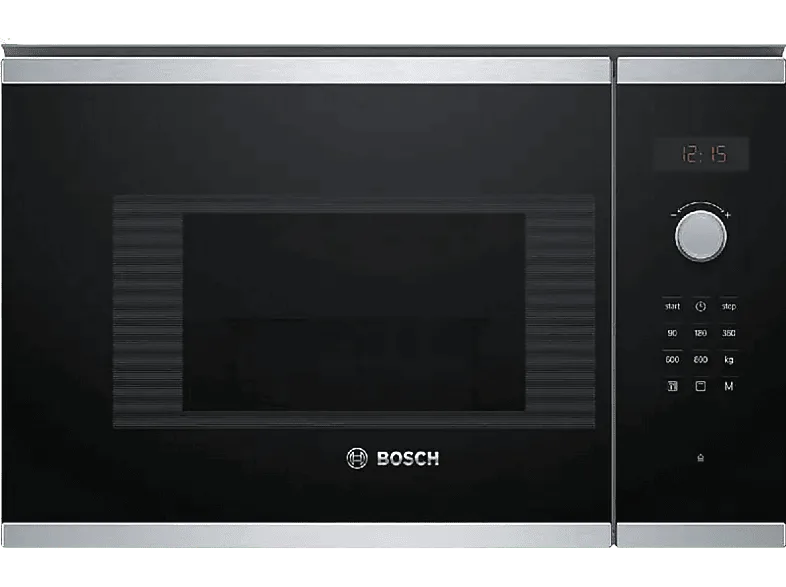 Microondas integrable - Bosch BEL523MS0, 800W, 20 L, Grill, Acero inoxidable (imagen 1 de 3)