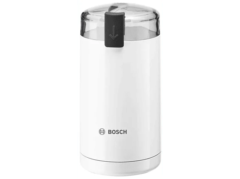 Molinillo de café - Bosch TSM6A011W, 180 W, Capacidad 75 g, Blanco