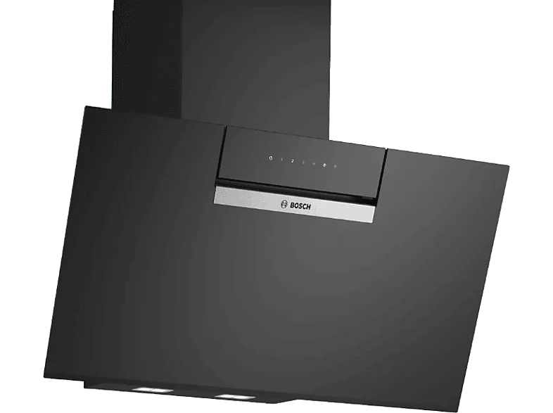 Campana decorativa - Bosch DWK87FN60, 3 velocidades, 431 m³/h, Ultrasilenciosa, inteligente, 79 cm, Negro (imagen 1 de 3)