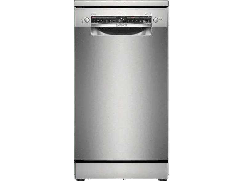 Lavavajillas - Bosch SPS4EMI61E, Serie 4, 10 servicios, 6 programas, 45 cm, Tecnología Active Water, Home Connect, Inox