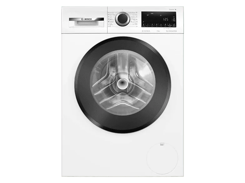 Lavadora carga frontal - Bosch WGG244Z0EP, Serie 6, 9 kg, 1400 rpm, 15 programas, Iron Assist anti arrugas, Speed Perfect, Blanco (imagen 1 de 3)
