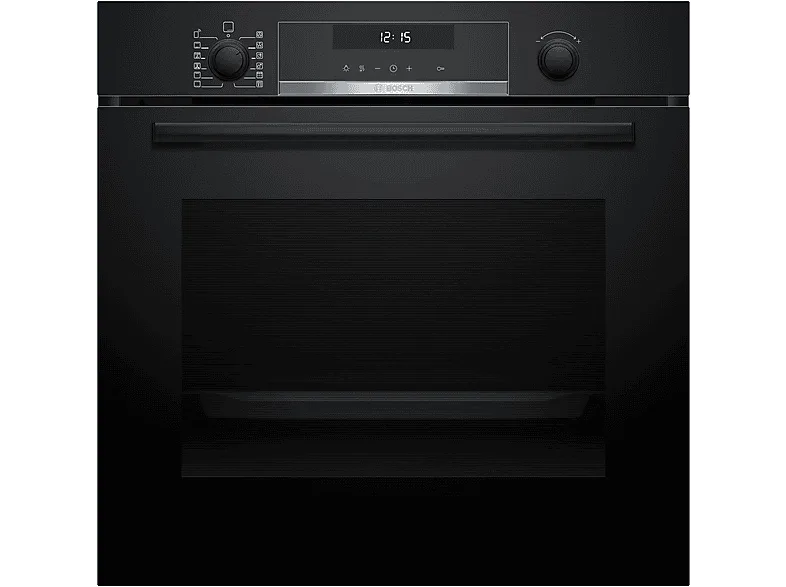 Horno - Bosch HBG578EB7, Serie 6, Multifunción, Pirolítico, 71 l, 3d Hotair, Función Air Fry, 60 cm, Negro