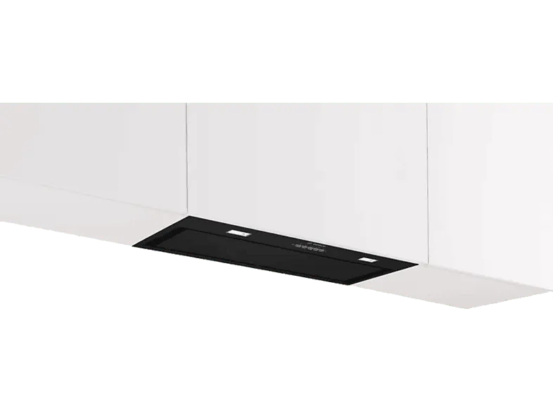 Campana grupo filtrante - Bosch DLN78PC60, 3 Velocidades + Intensivo, 590 m³/h, Ancho 70 cm, Negro