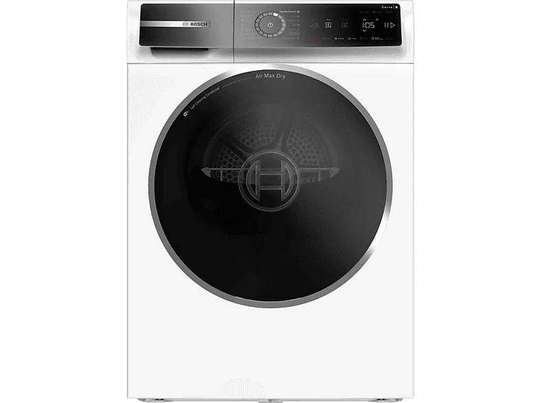 Secadora bomba de calor - Bosch WRB247D0ES, 9.0 kg, 17 programas, AutoDry, Blanco