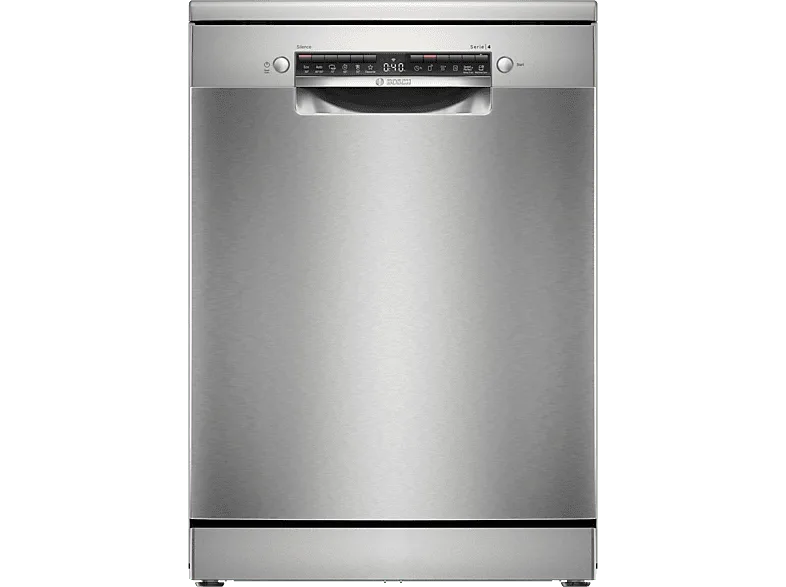Lavavajillas - Bosch SMS4HVI14E, 14 servicios, 6 programas, 60 cm, Acero antihuellas