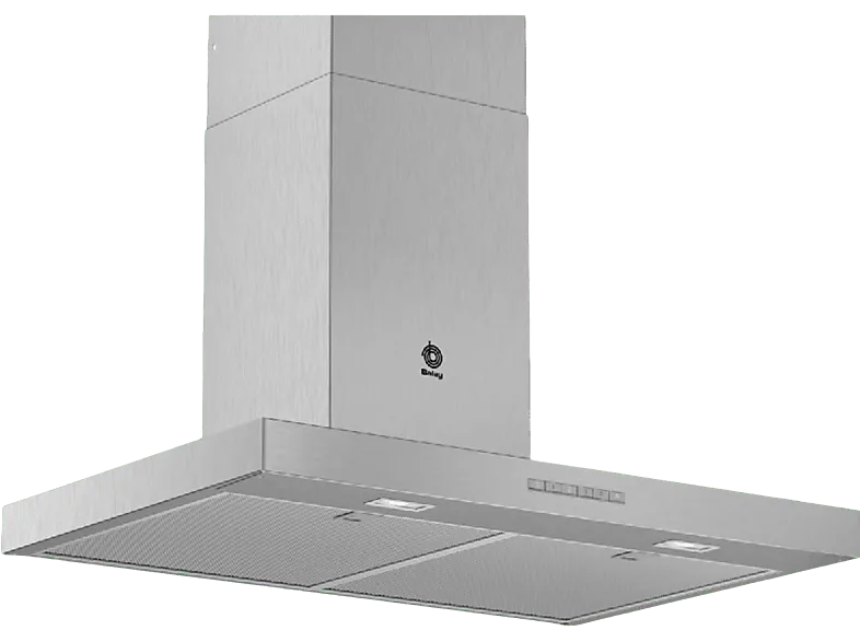 Campana decorativa - Balay 3BC077EX, 4 velocidades, 756m3/h, Control electrónico, iluminación LED, 75 cm, Inox