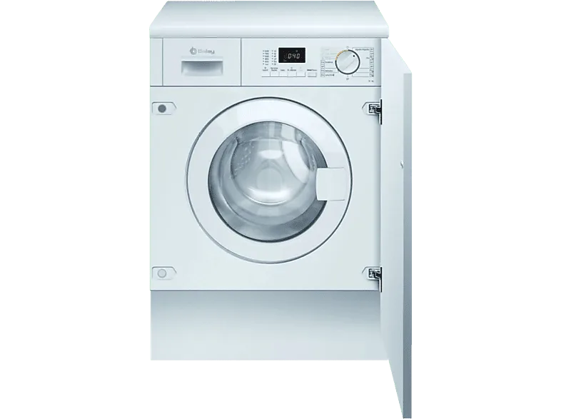 Lavadora secadora integrable - Balay 3TW773B, 7 kg/4 kg, 1200 rpm, Inicio diferido, Display Led, Blanco