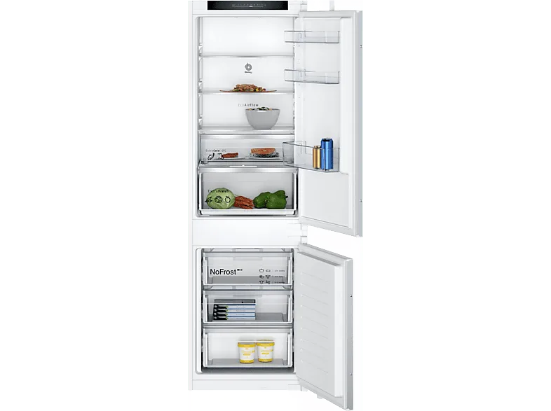 Frigorífico Combi - Balay 3KIE734F, Integrable, No Frost, 260 l, EcoAirflow, Blanco