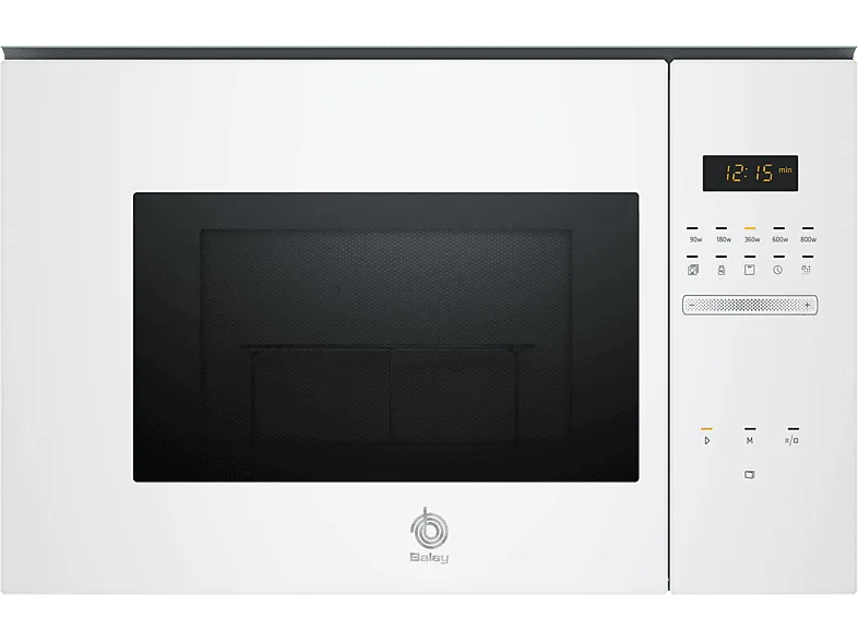 Microondas integrable - Balay 3CG5172B2, Grill, 800W, 20 L, 5 potencias, Control deslizante, Aquálisis, Blanco (imagen 1 de 3)