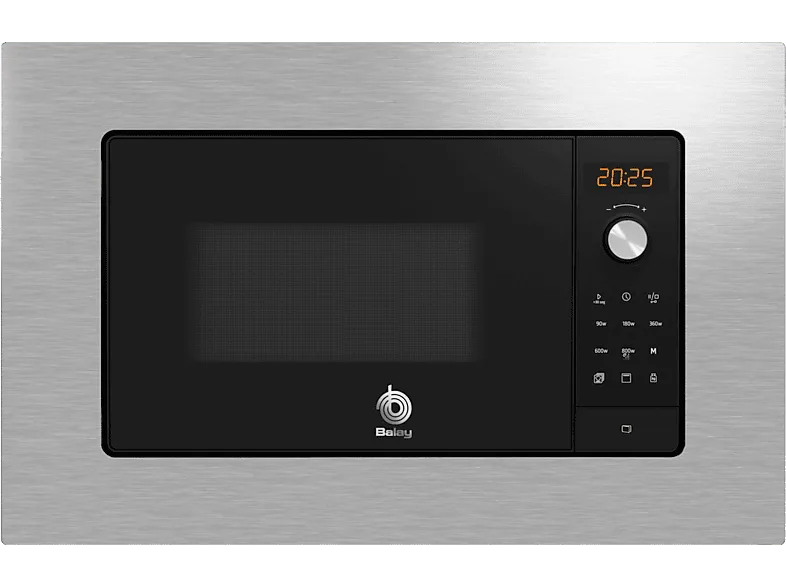 Microondas integrable - Balay 3CG6142X3, 20 litros, 800 W, Grill, Acero Inox